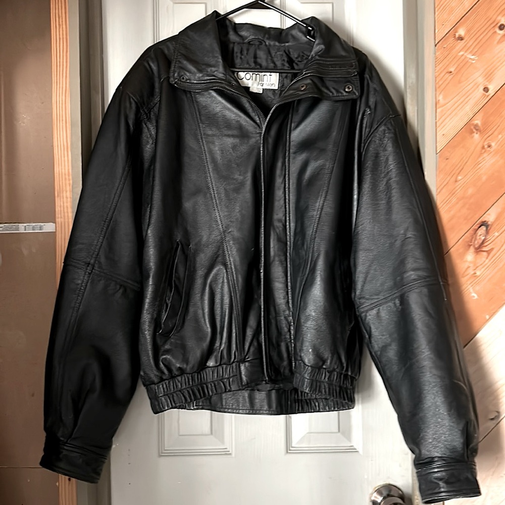 Men’s Leather bomber jacket